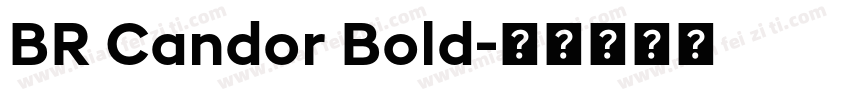 BR Candor Bold字体转换